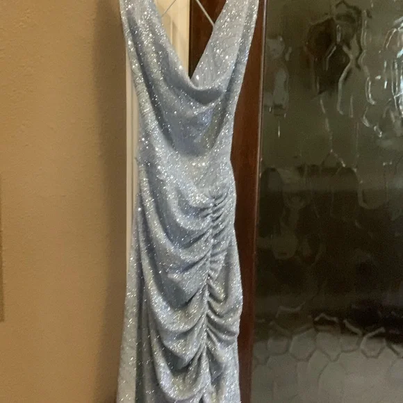 dillard's blue dress Homecoming Short Prom Cocktail Dress T724